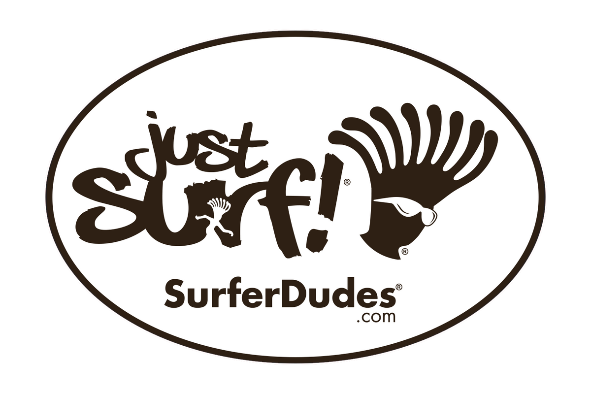Surfer Dudes Bumper Stickers / Decals (pack of 5)